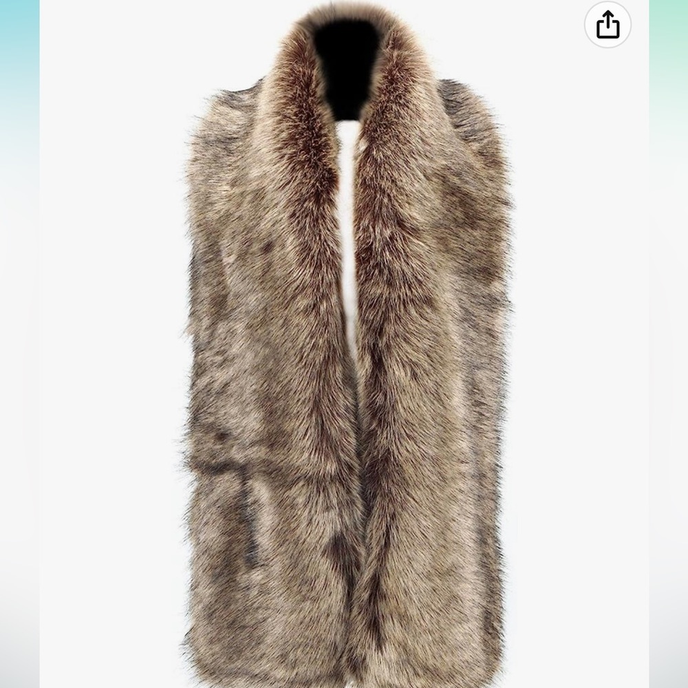 Faux fur wrap